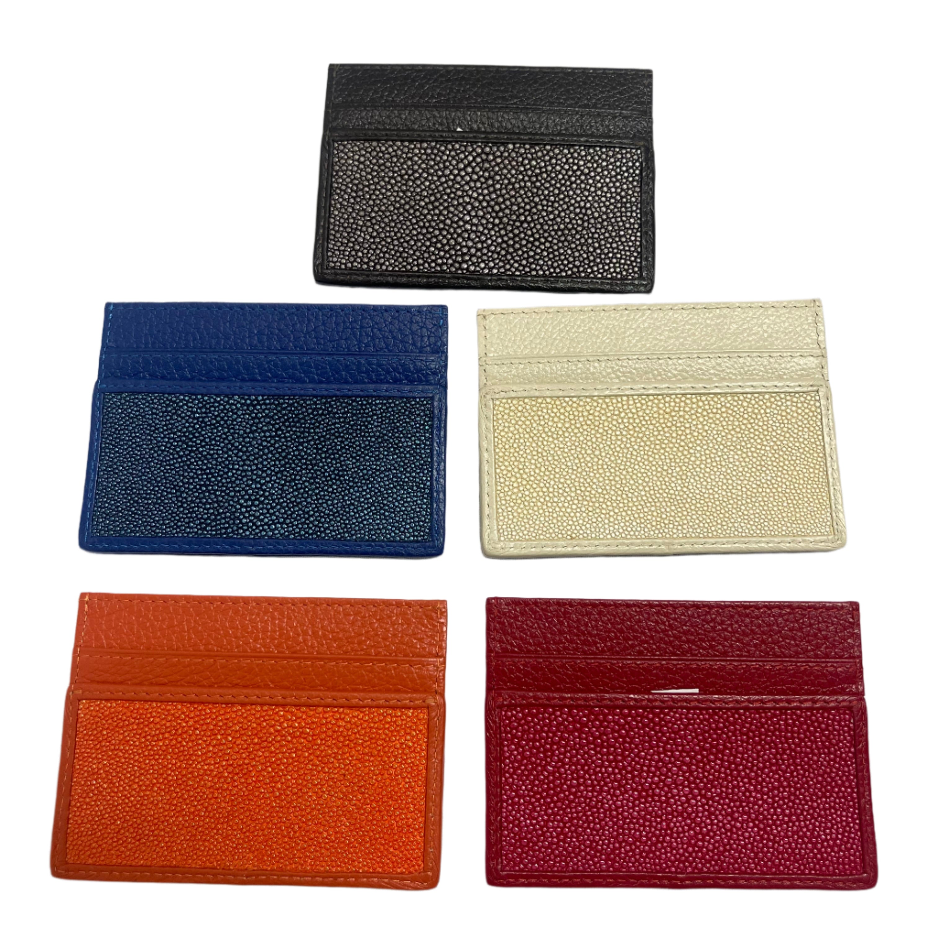 Stingray Leather Slim Card Holder