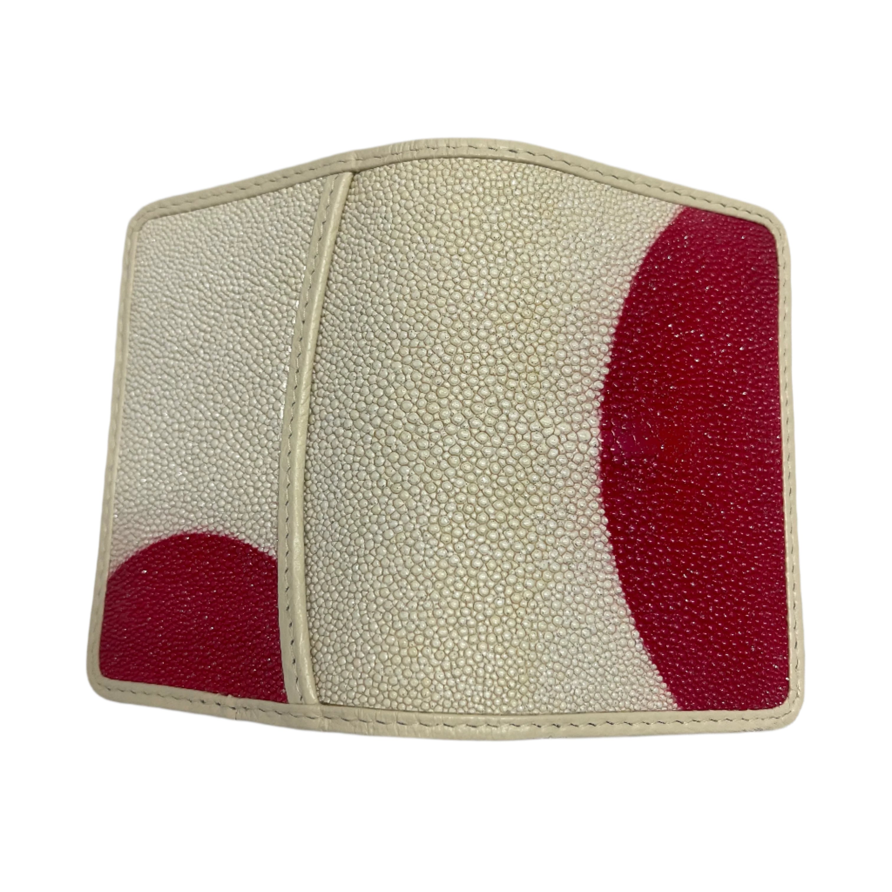 Stingray Leather Card Holder w/Design