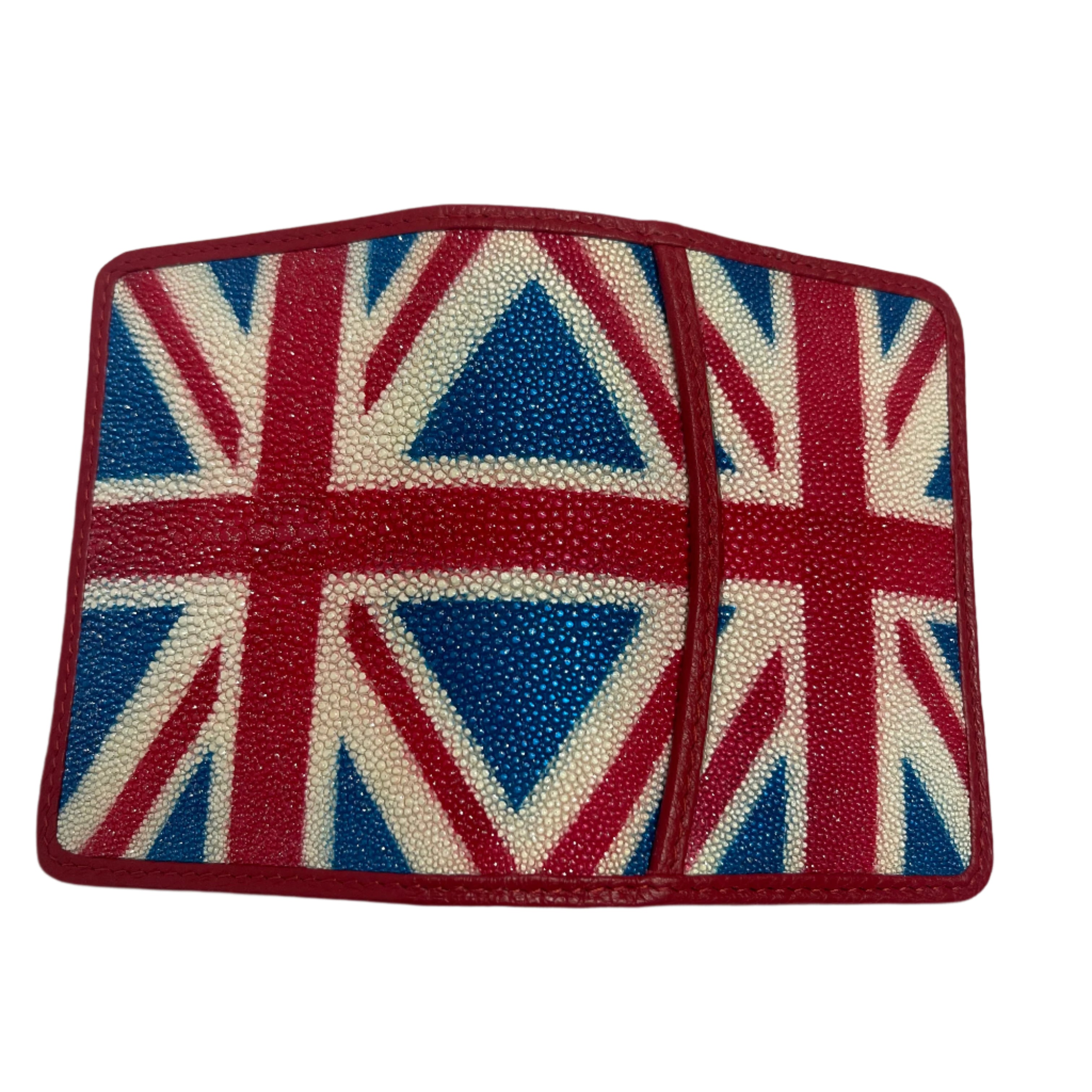 Stingray Leather Card Holder w/Design