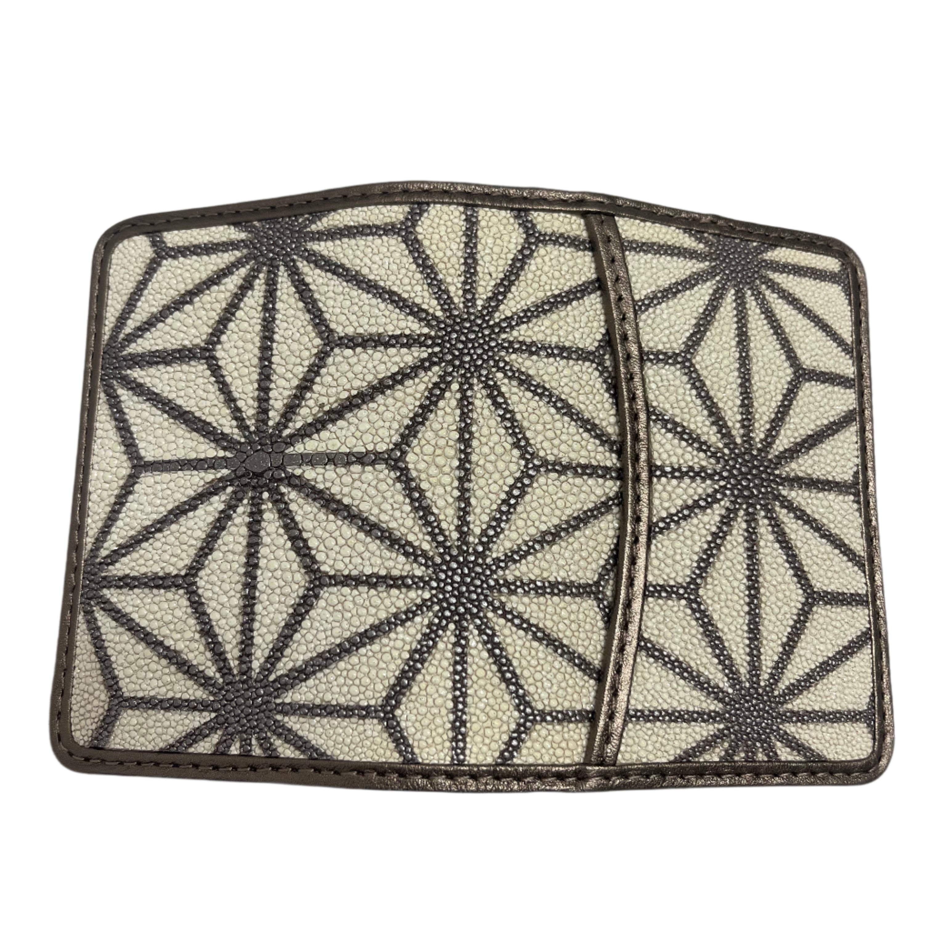Stingray Leather Card Holder w/Design