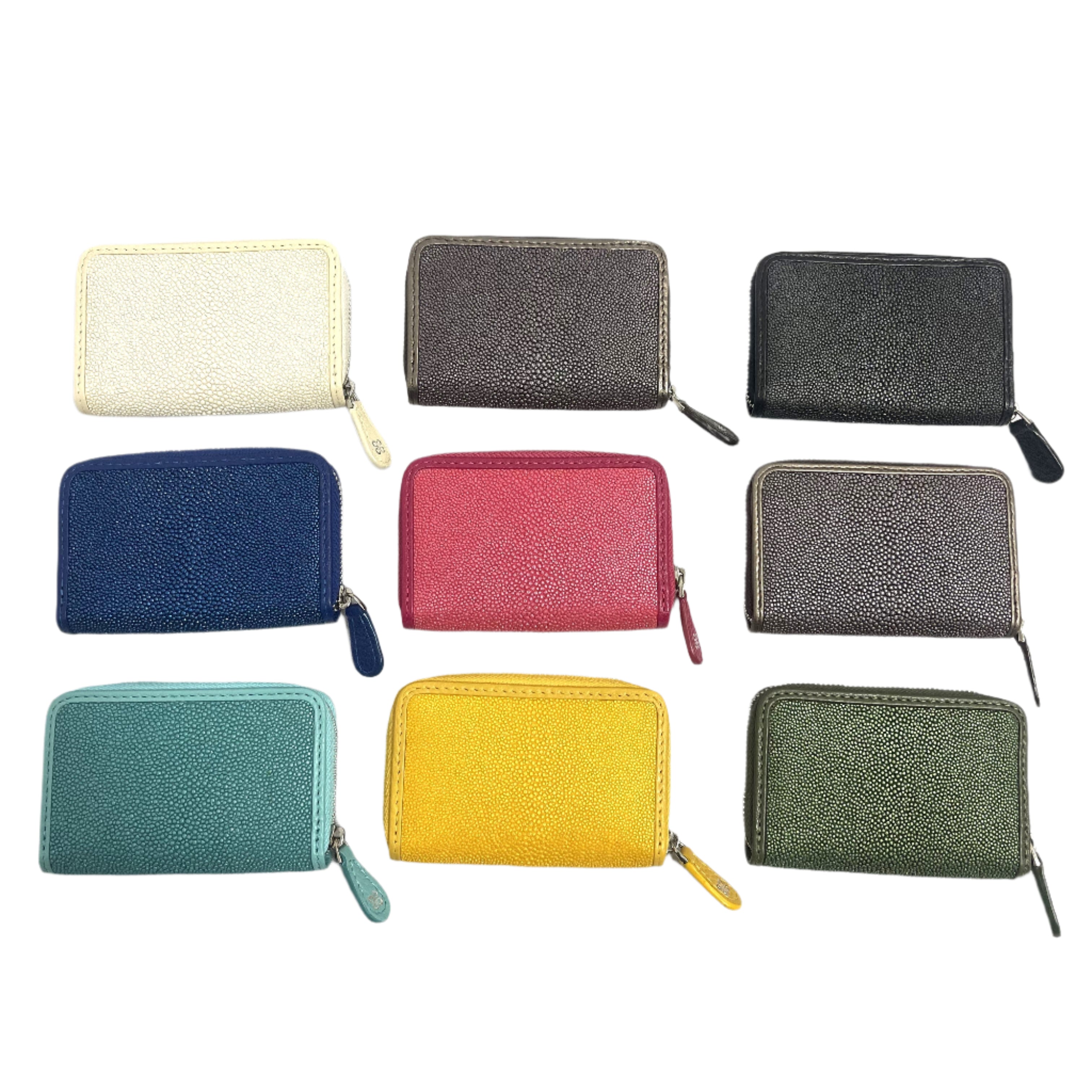 Stingray Leather Zippered Wallet