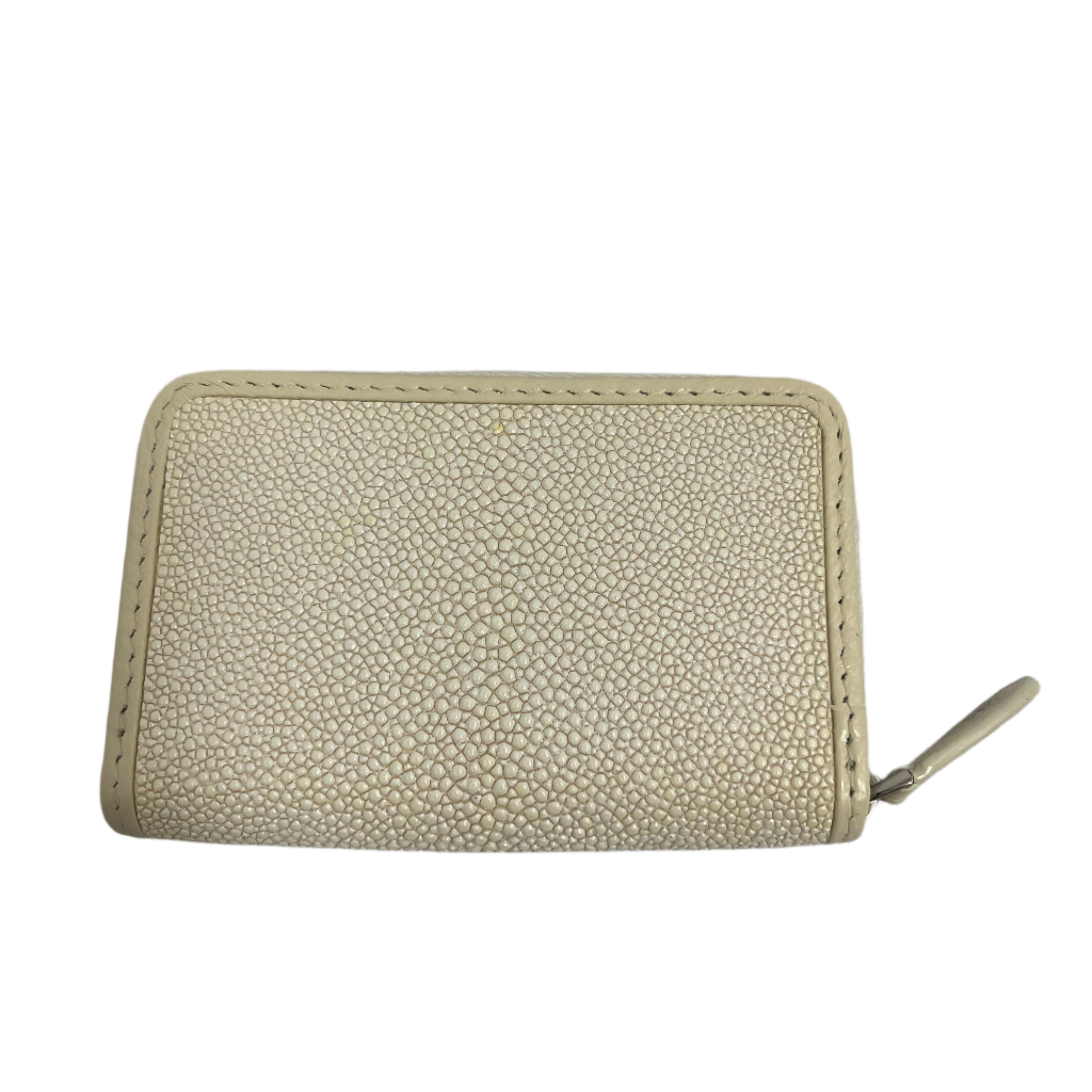 Stingray Leather Zippered Wallet
