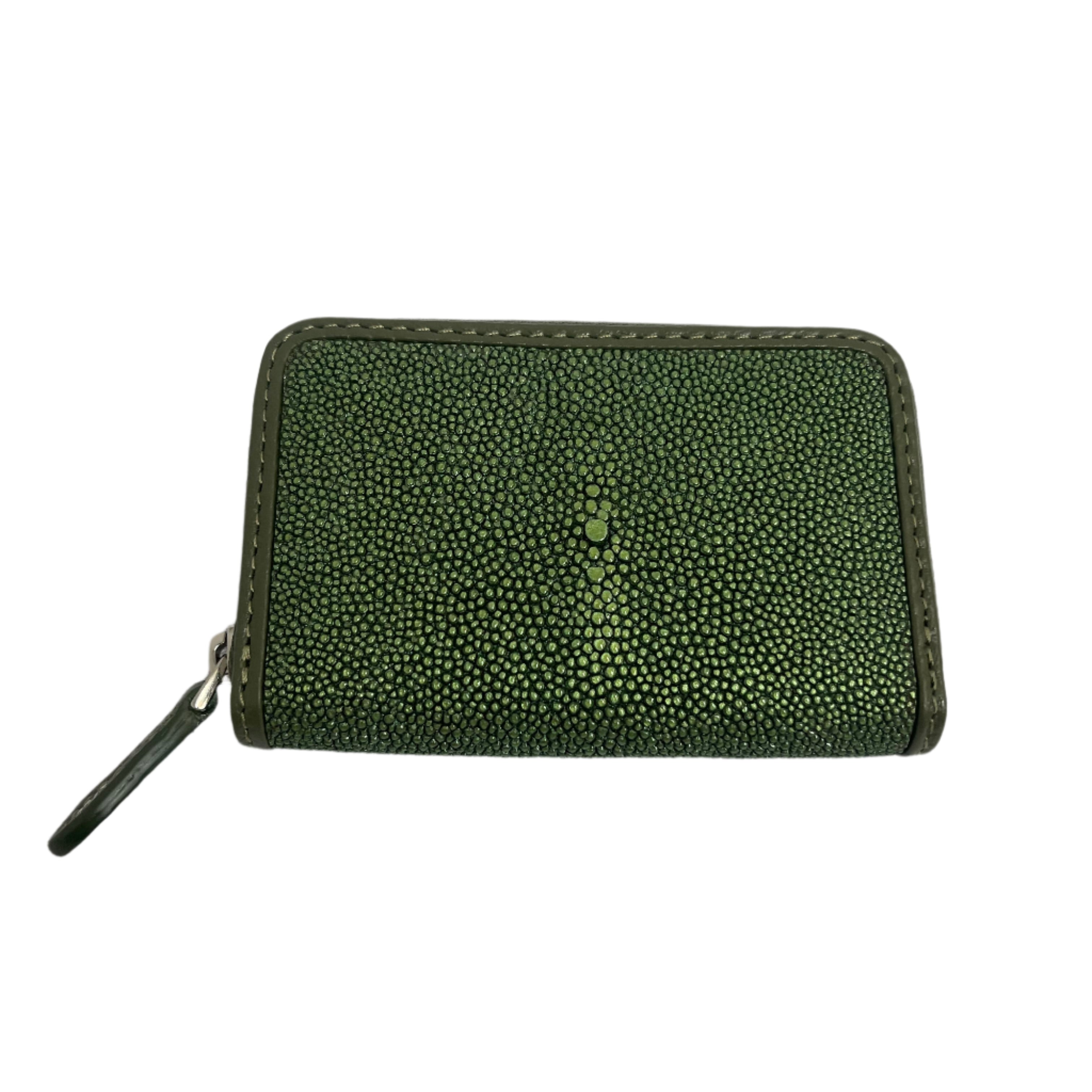 Stingray Leather Zippered Wallet