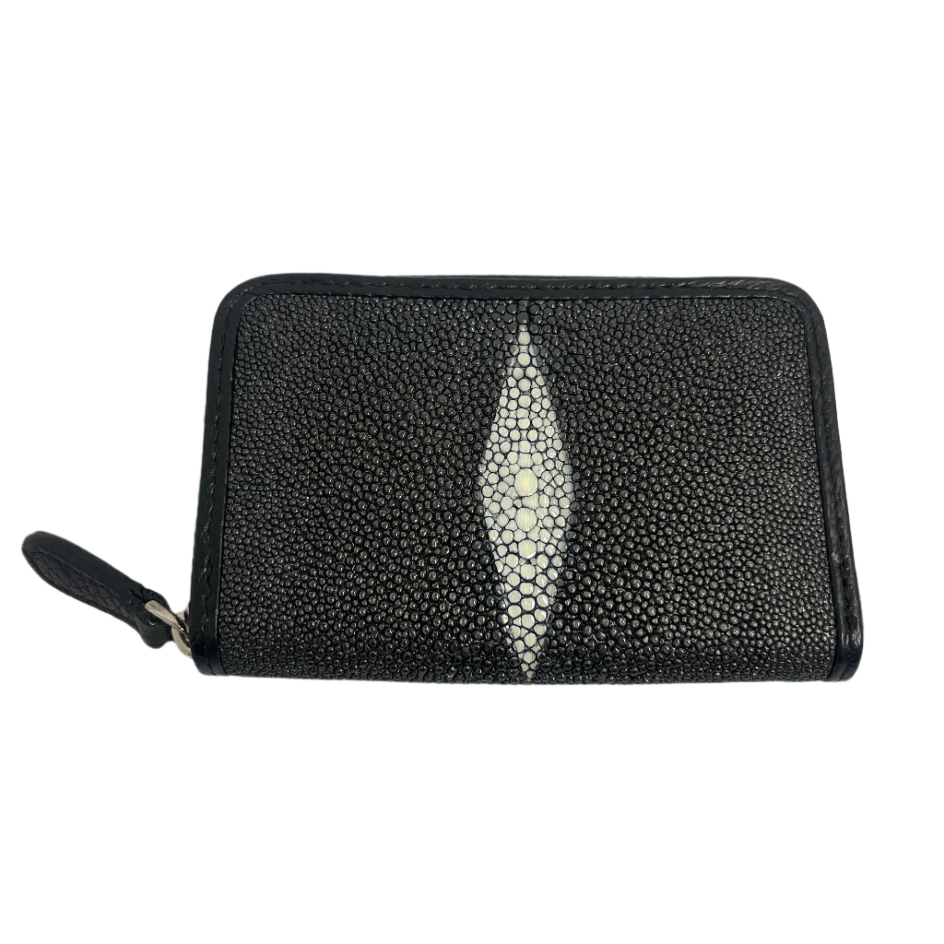 Stingray Leather Zippered Wallet