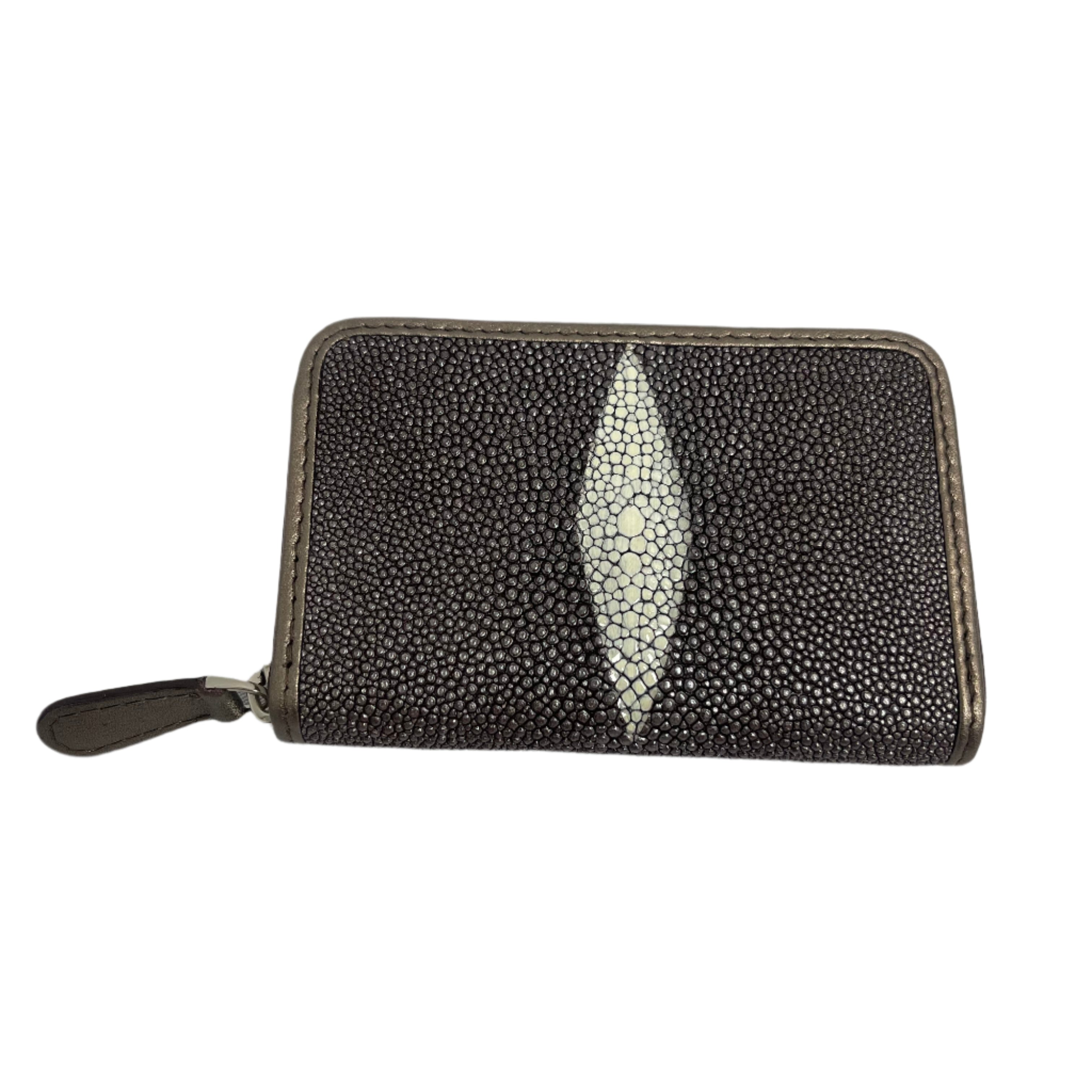 Stingray Leather Zippered Wallet