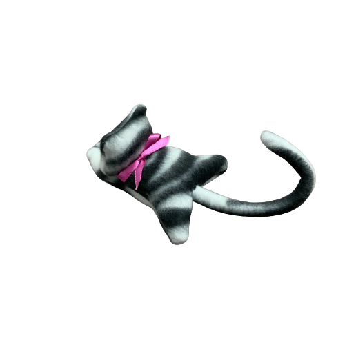Cat Clip zebra backside