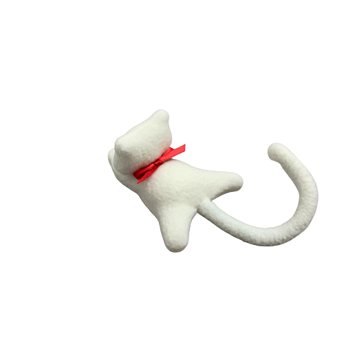 Cat Clip white backside