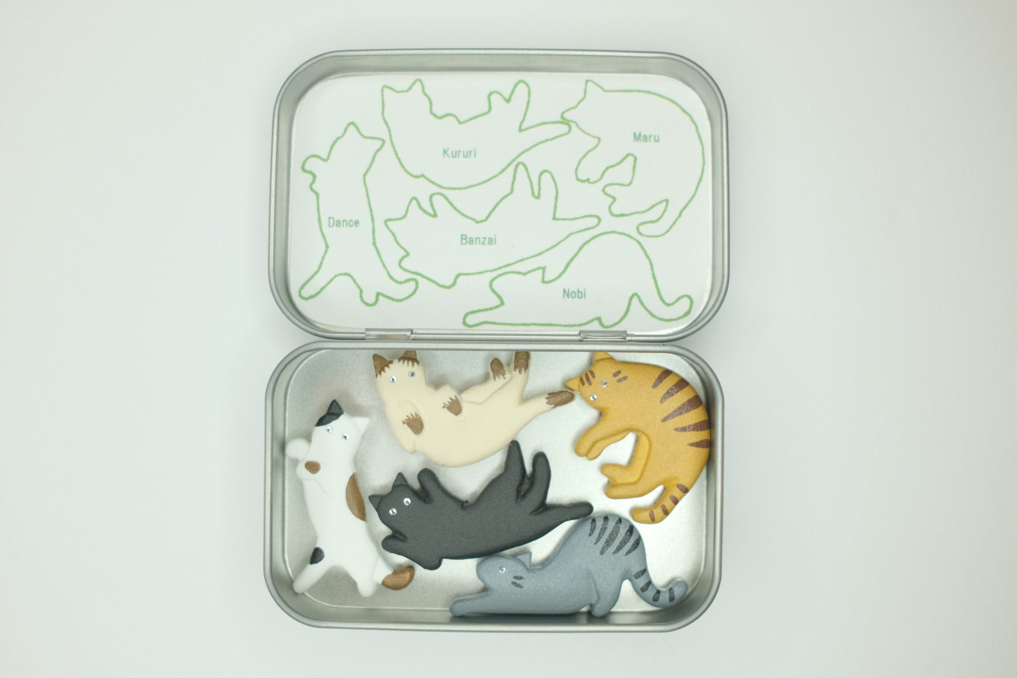 Cat Pose Magnets Set