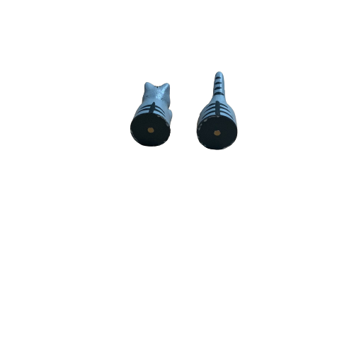 Jumping Cat Magnet silver tabby