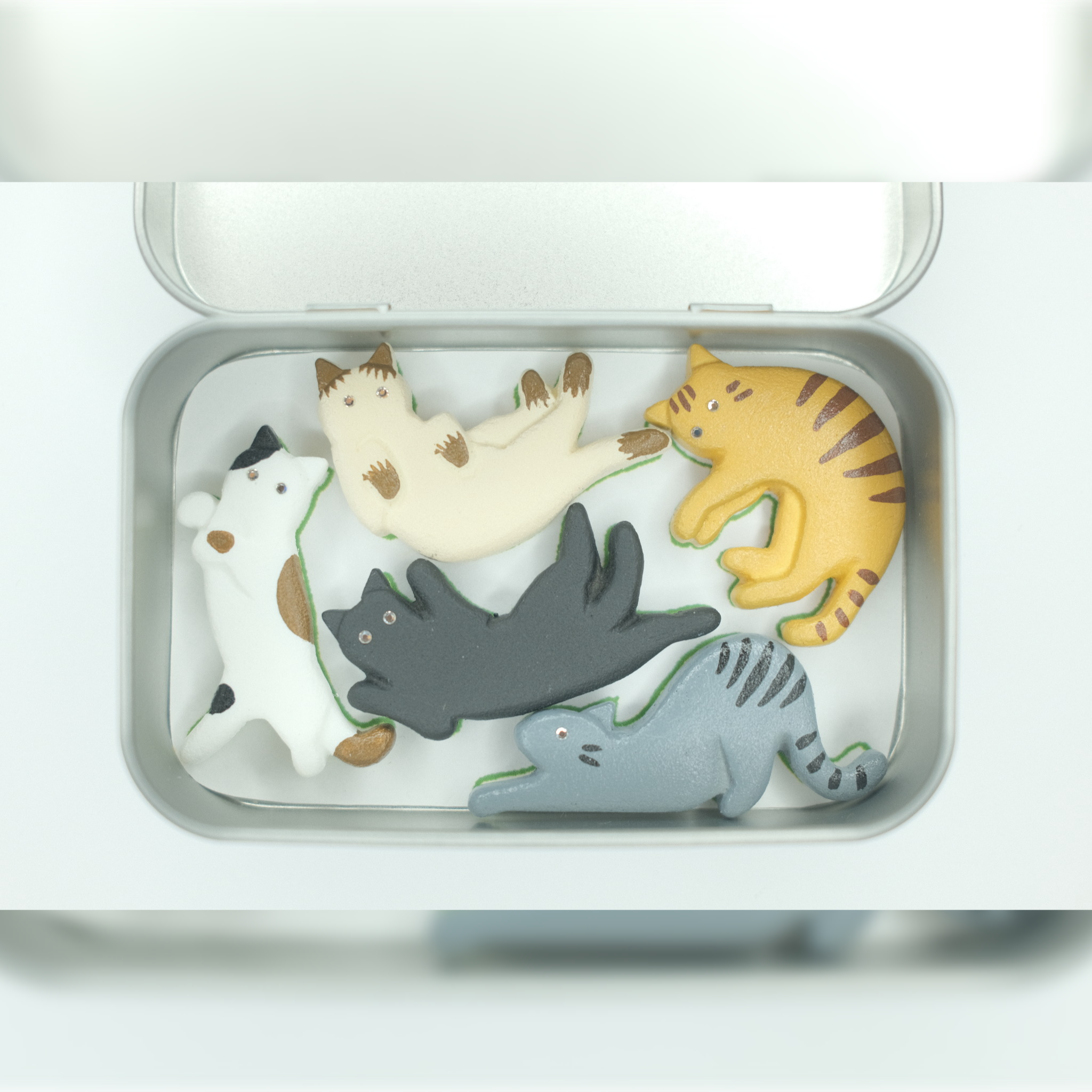 Cat Pose Magnets Set