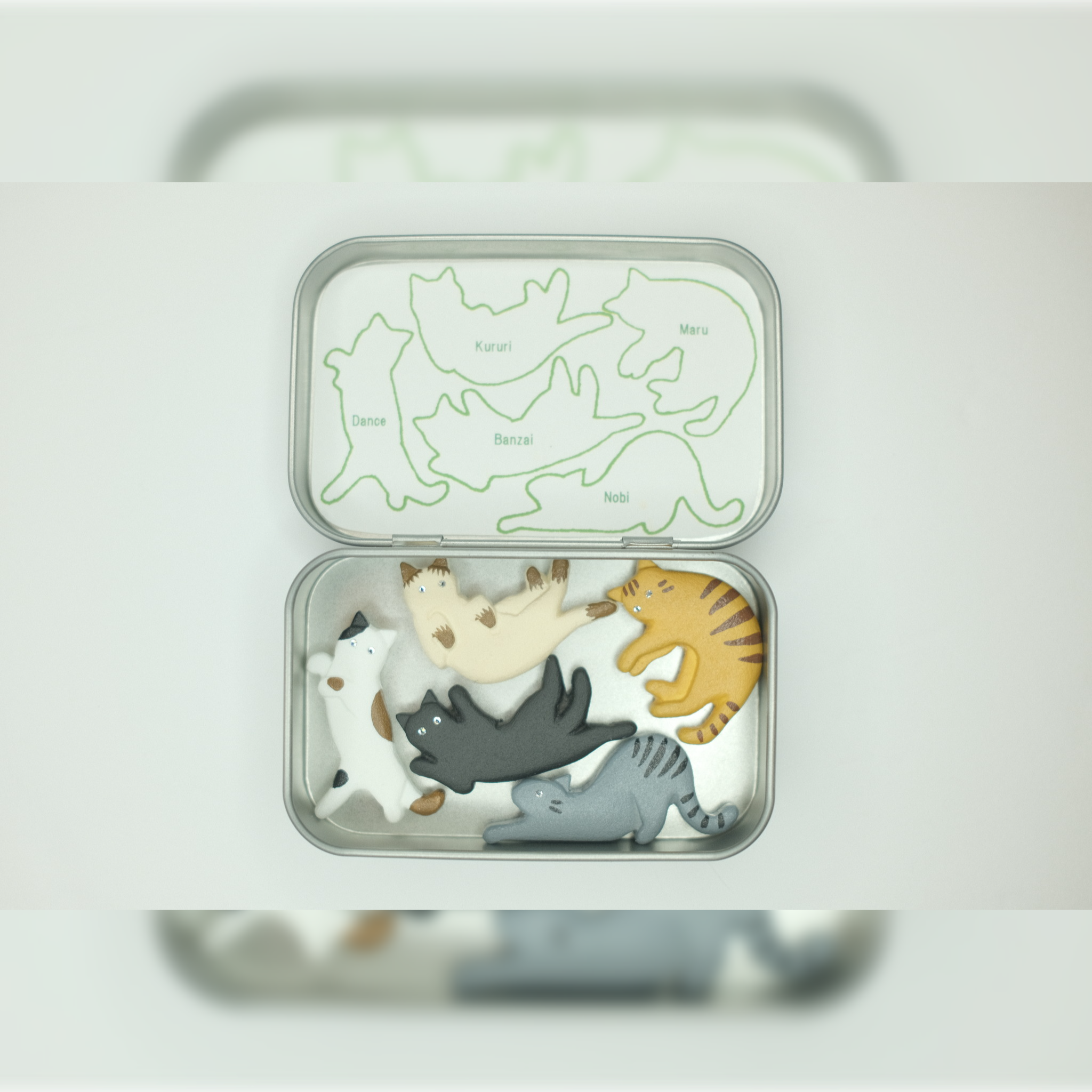 Cat Pose Magnets Set