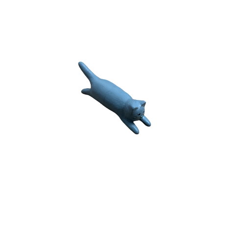 Jumping Cat Magnet gray frontside