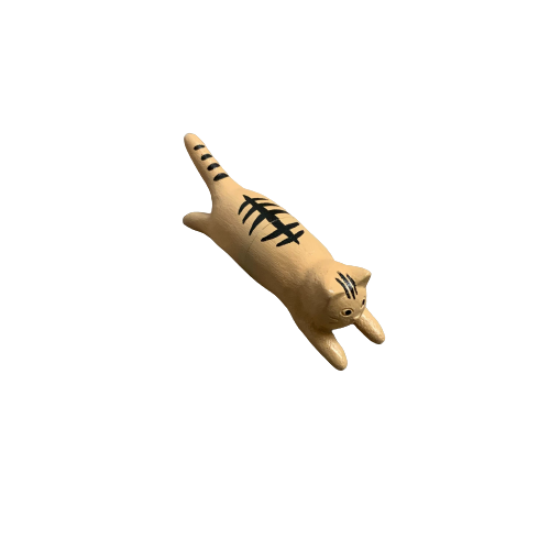 Jumping Cat Magnet brown tabby frontside