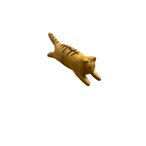 Jumping Cat Magnet red tabby frontside